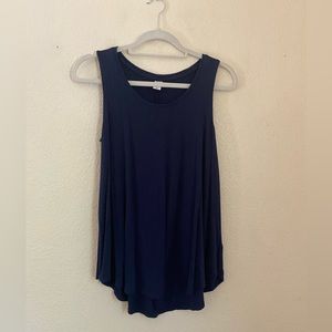 Old Navy Luxe tank top size medium. Navy Blue